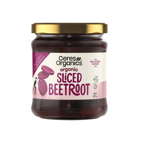 Jar of Ceres Organics organic sliced beetroot