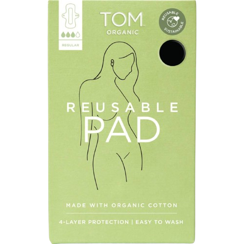 tom organic organic cotton reusable pad