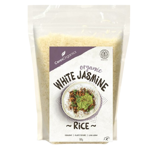 Bag of Ceres Organics organic White Jasmine rice