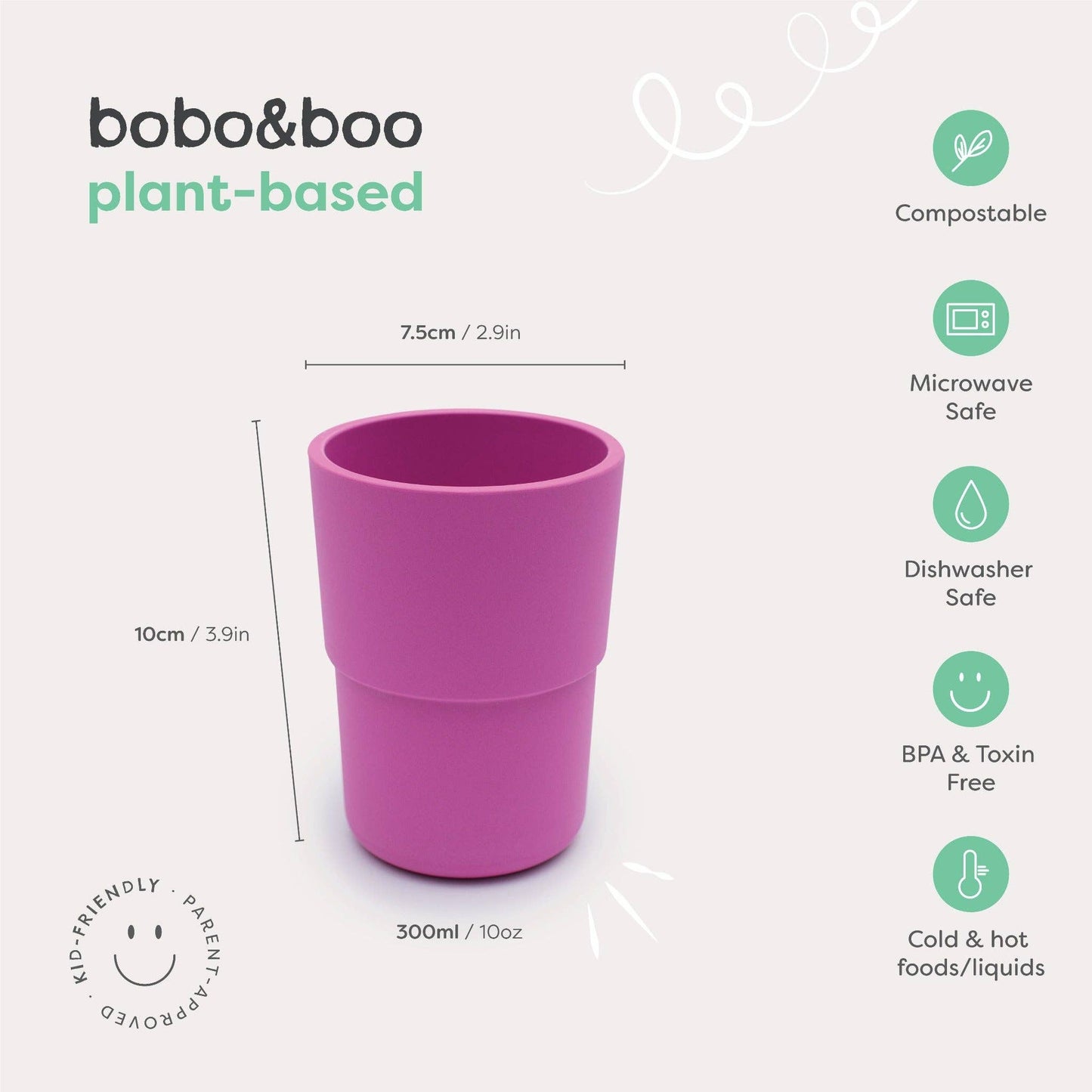 Plant-Based Cup - Purple 300ml