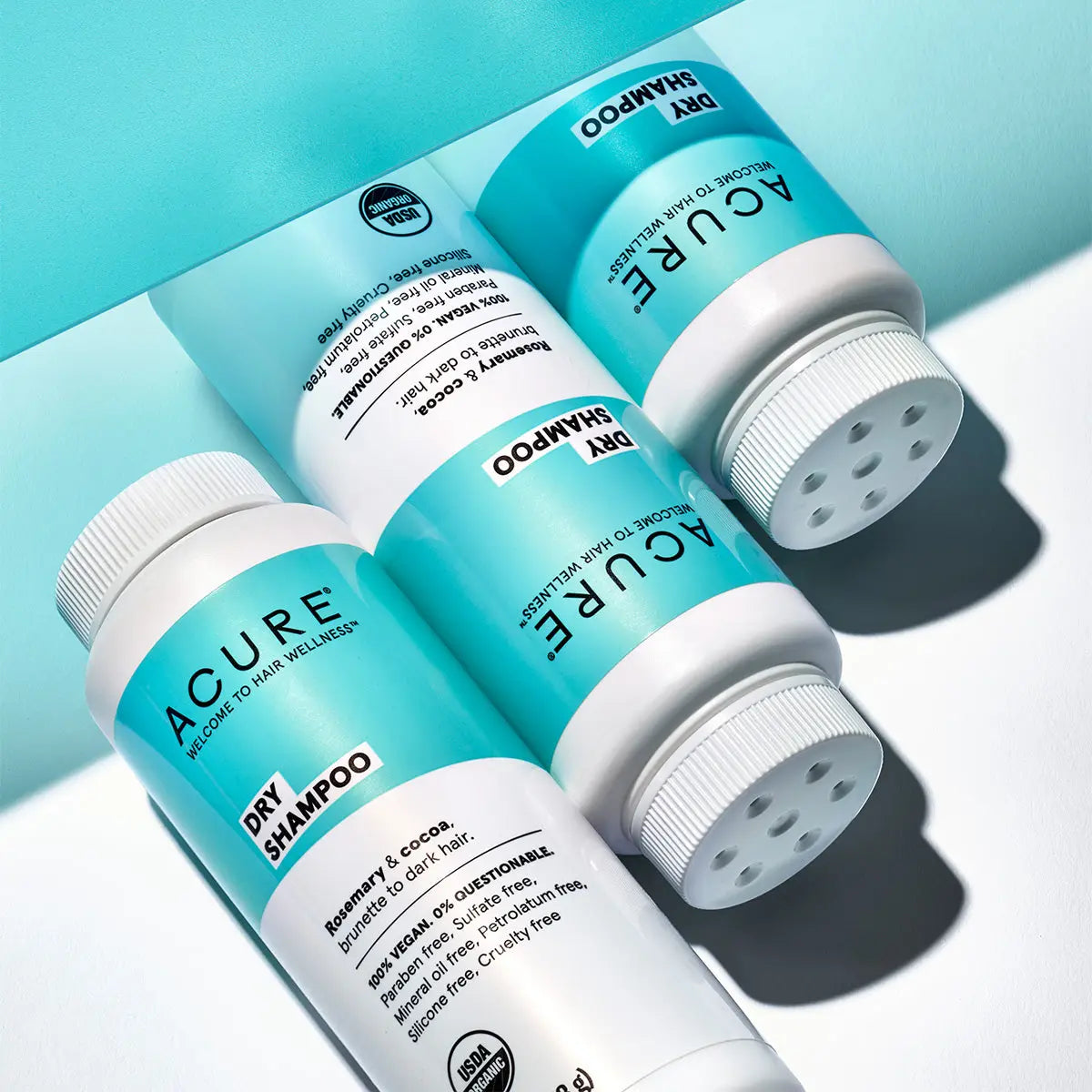 acure dry shampoo for dark hair styled image