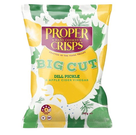 proper crisps Big cut Dill pickle & apple cider vinegar