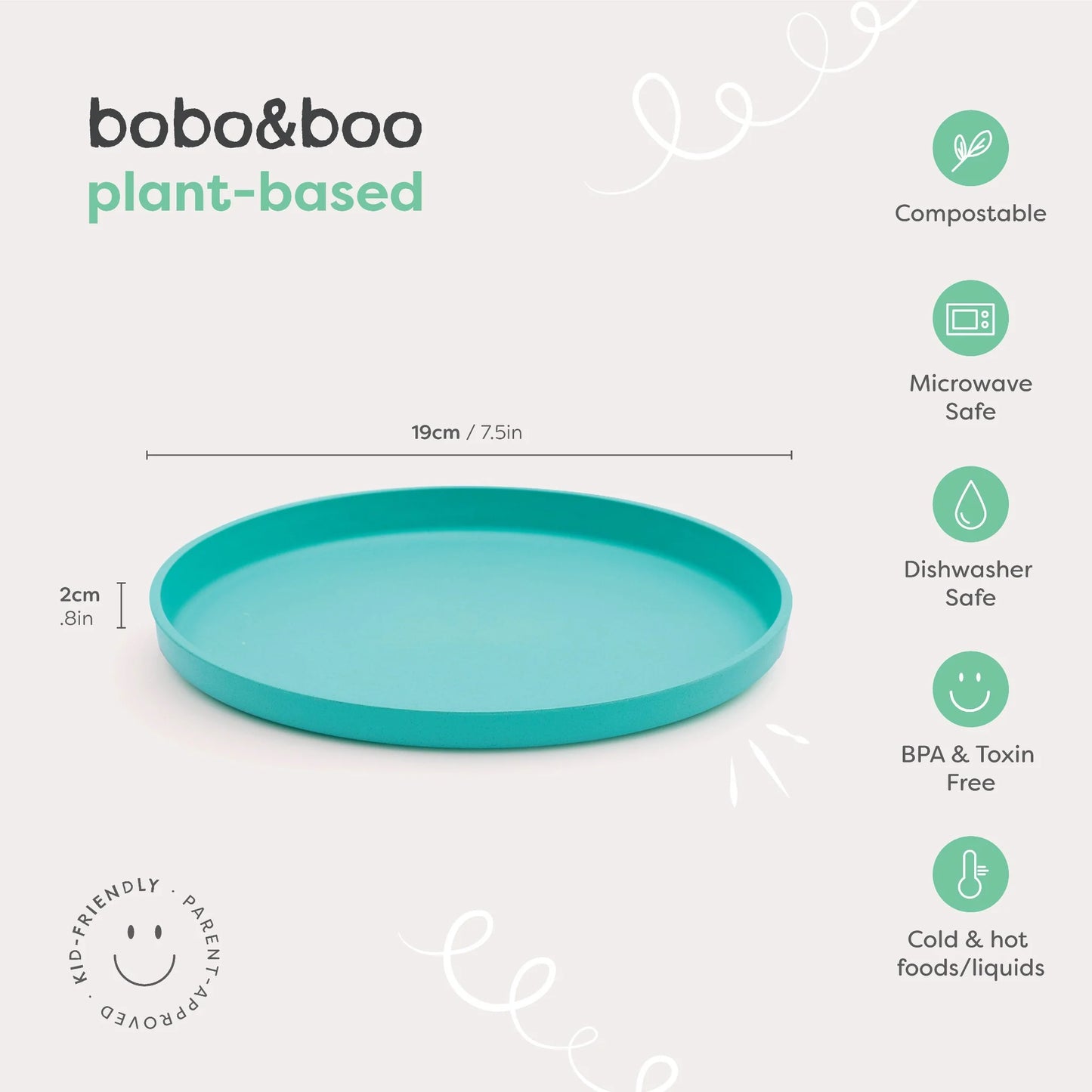 Plant-Based 3 Pack Plates – Tropical
