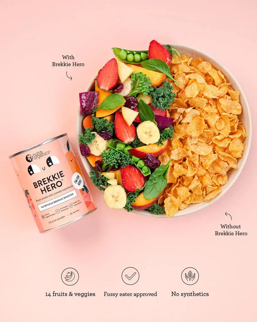 nutra organics brekkie hero powder