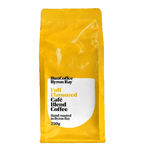 bun coffee byron bay Cafe Blend 100% Arabica Coffee, mycotoxin free coffee