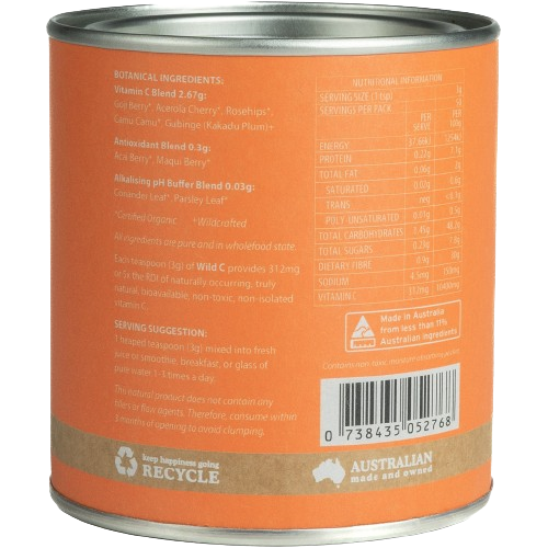 eden healthfoods vitamin c back
