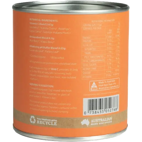 eden healthfoods vitamin c back