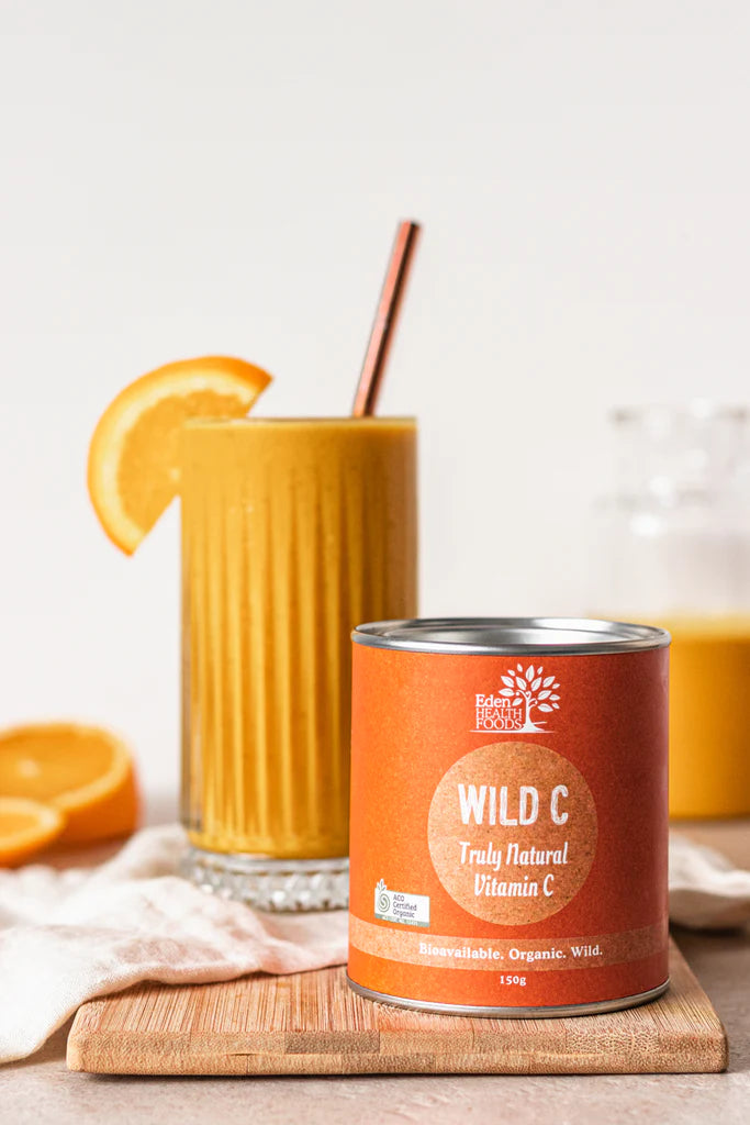 eden healthfoods vitamin c with a smoothie