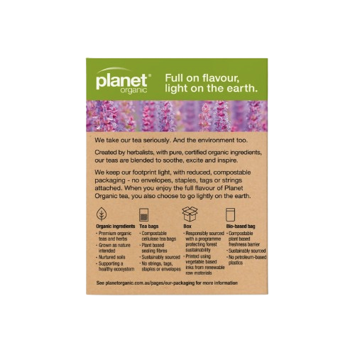 planet organic Female Balance Teabags - Certified Organic, back