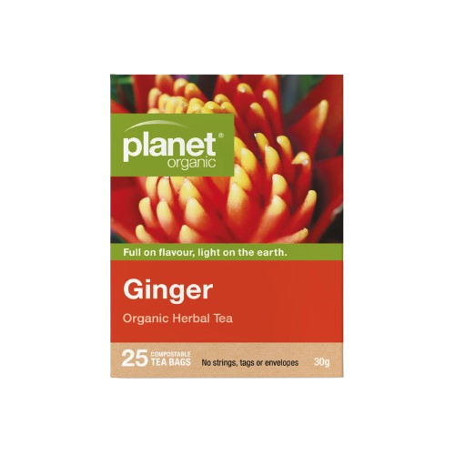 Ginger 25 Teabags - Certified Organic, planet organic