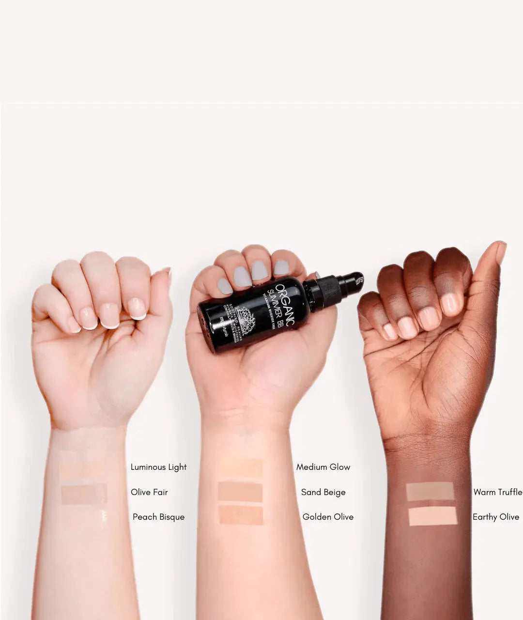 MG naturals summer bb cream colour range