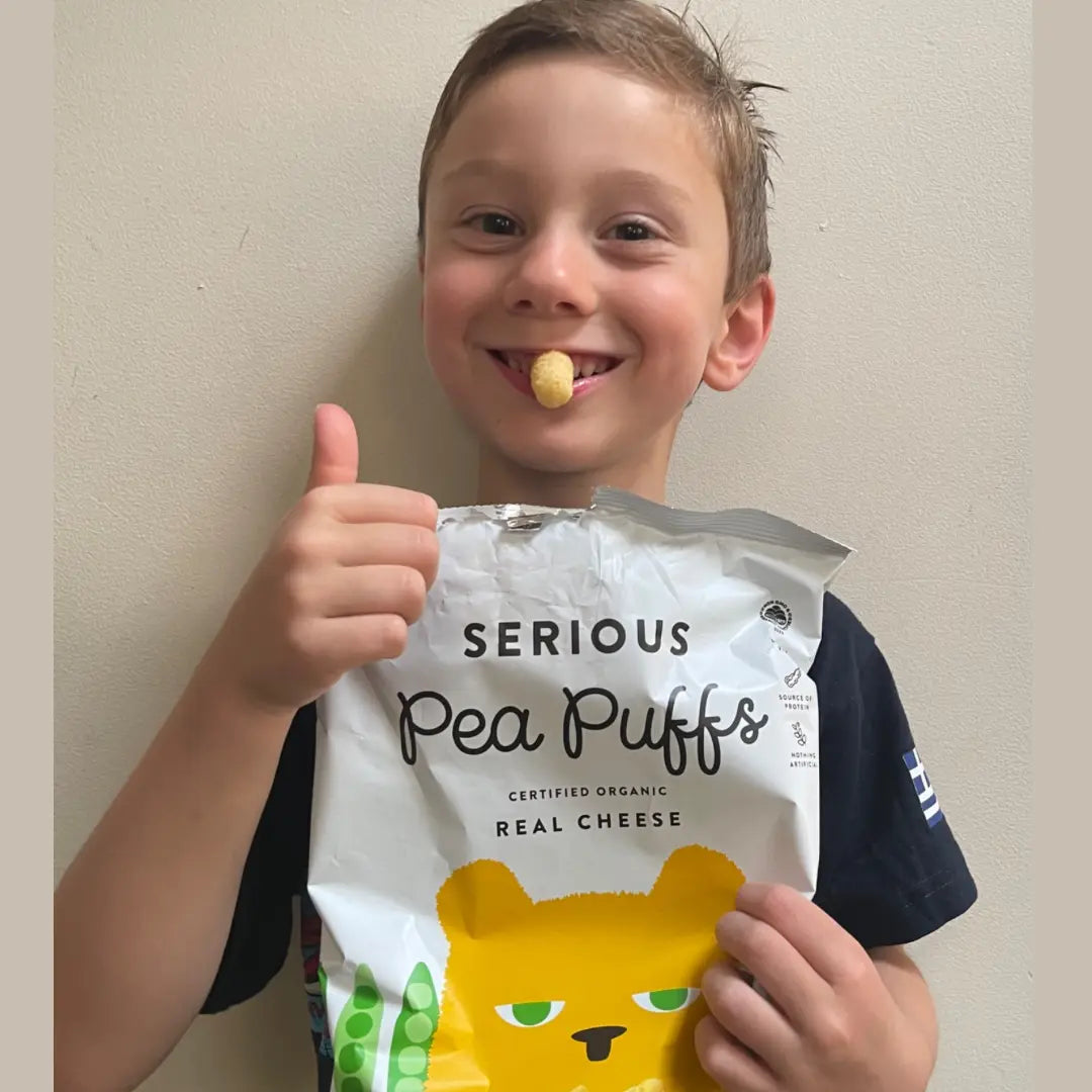 serious pea puffs, certified organic, real cheese
