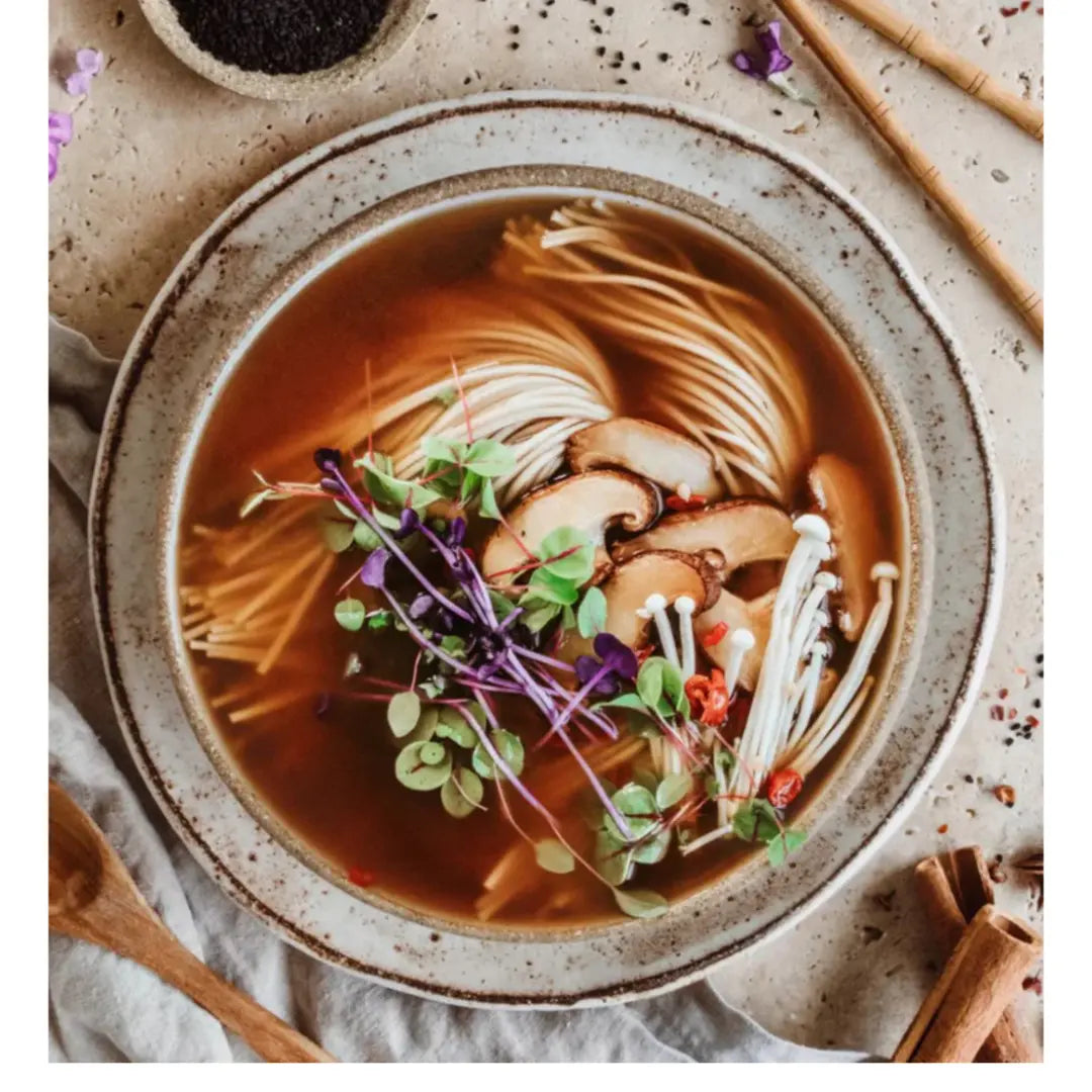 mushroom noddle broth bowl bu nutra organics