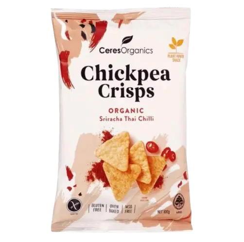 Organic Chickpea Crisps - Sriracha Thai Chilli CERES ORGANICS