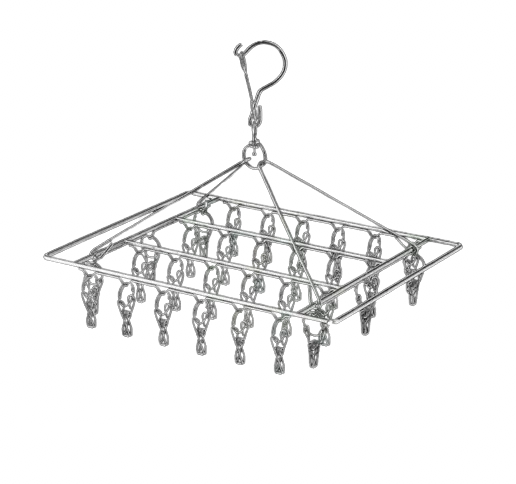 Stainless Steel Peg Drying Hanger - Square THE WELLNESS PANTRY