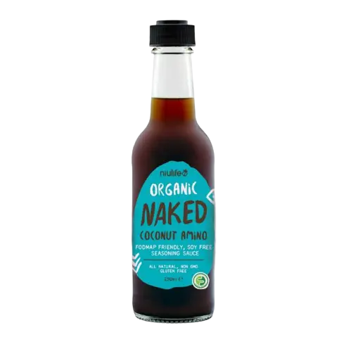 niulife, coconut amino, soy free sauce, organic coconut amino, front