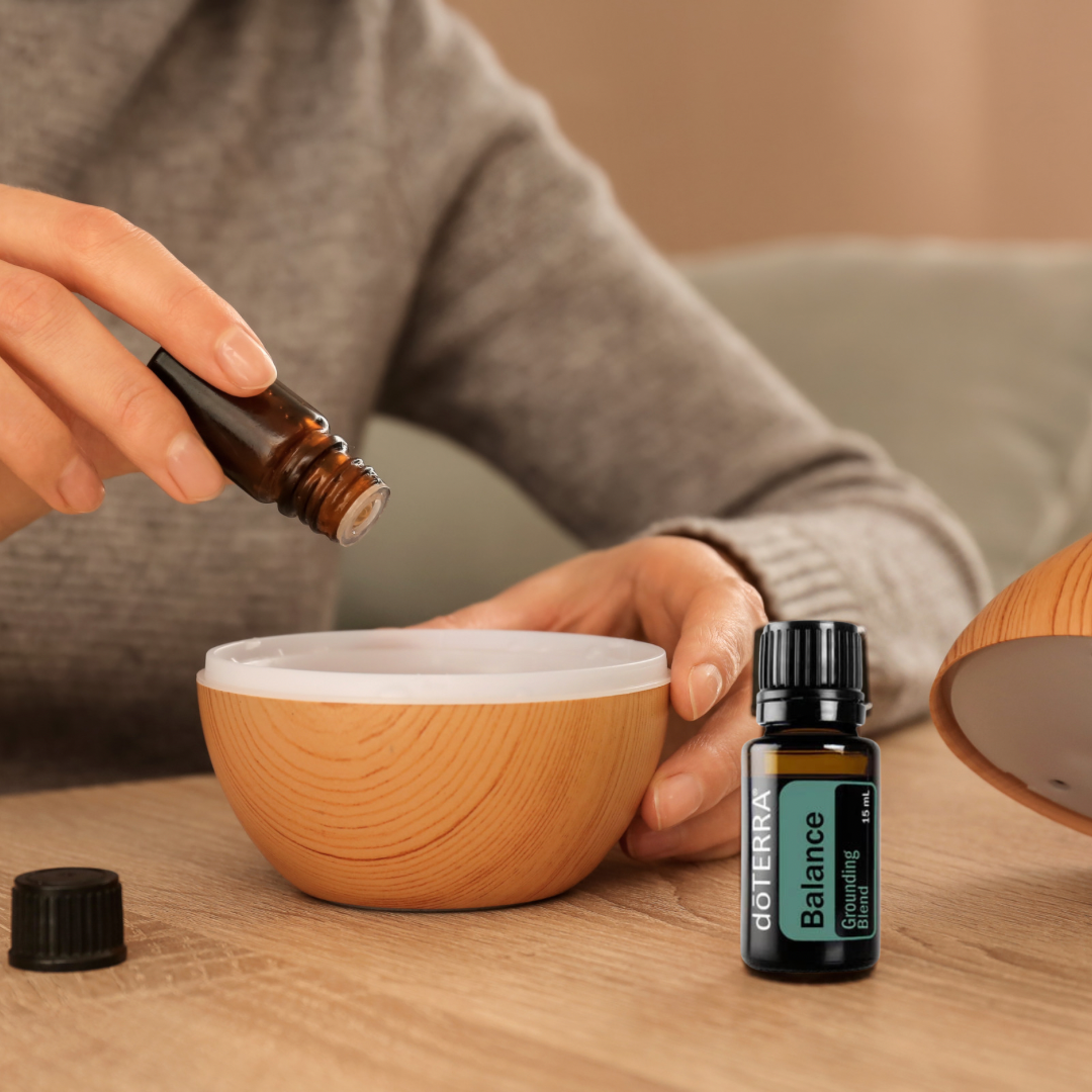 doterra, balance, balance essential oil, essential oil, oil diffuser
