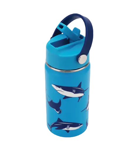 cheeki, drink bottle, stainless steel drink bottle, kids drink bottle, shark, kids, additive free