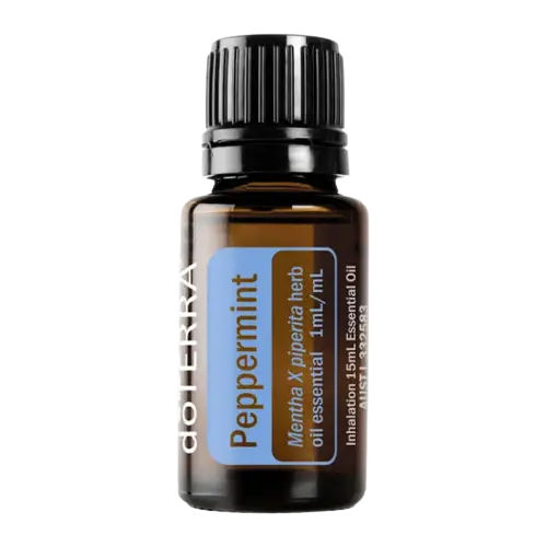 doterra, essential oil, peppermint, additive free, pure, front