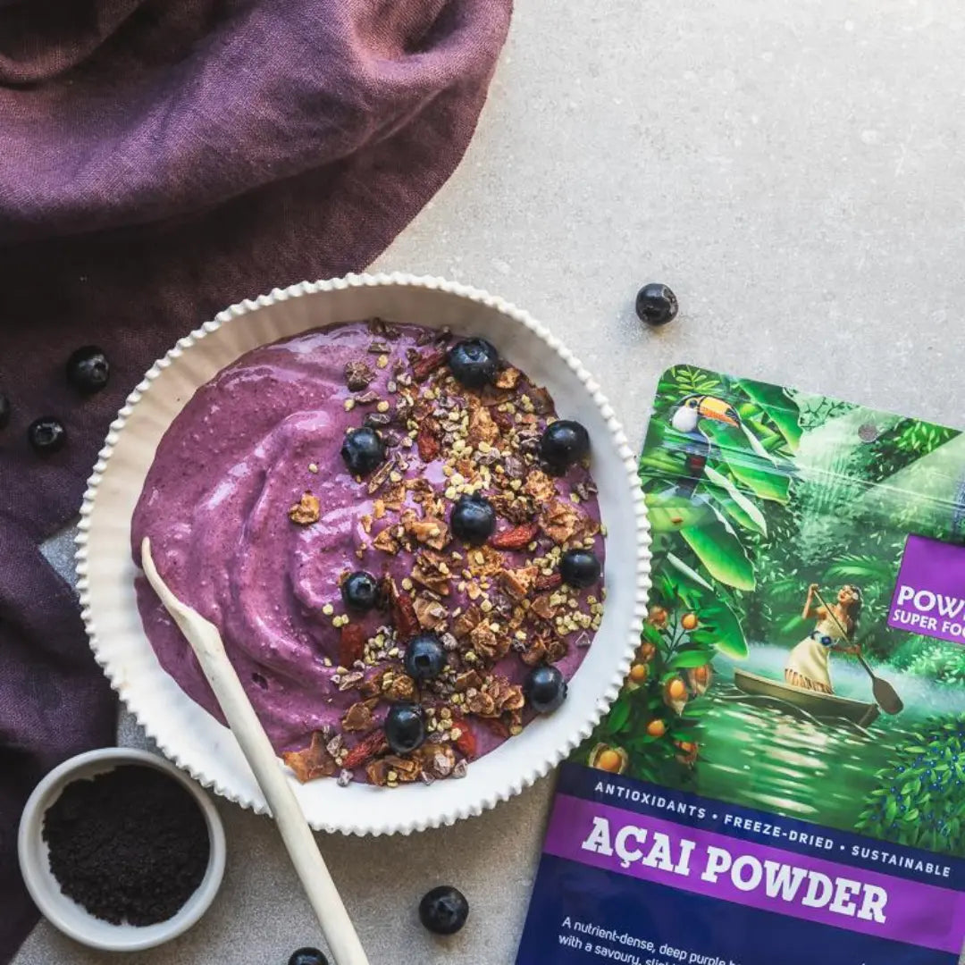 acai, acai powder, smoothie bowl, superfoods, power super foods