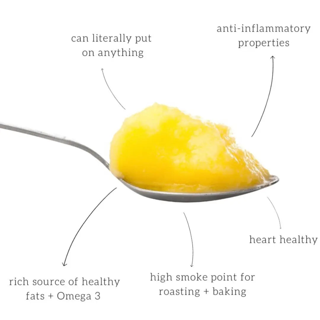 ghee, sol organics, sol organics ghee, front, organic ghee, ghee benefits
