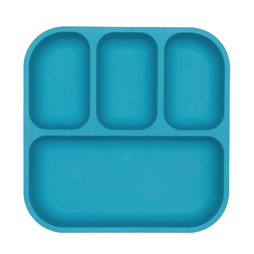 bobo&boo divided plate blue