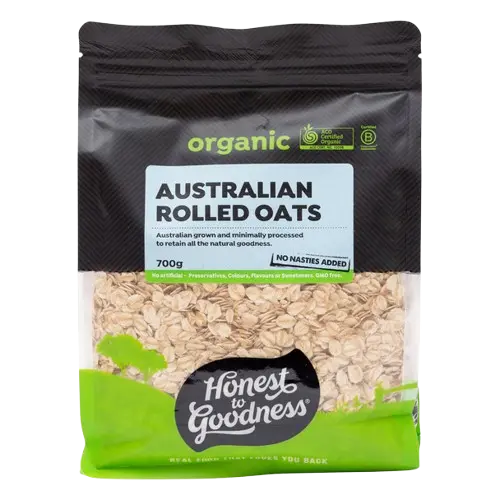 Organic Australian Rolled Oats 700g HONEST TO GOODNESS