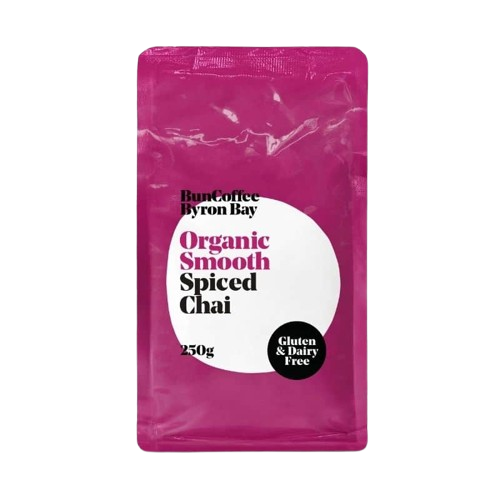 Bun coffee Byron Bay Organic Smooth Spiced Chai package