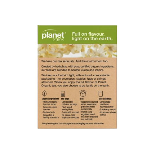 planet organic elderflower teabags back