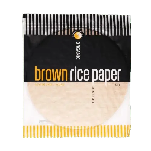organic rice paper rolls additive free, spiral foods