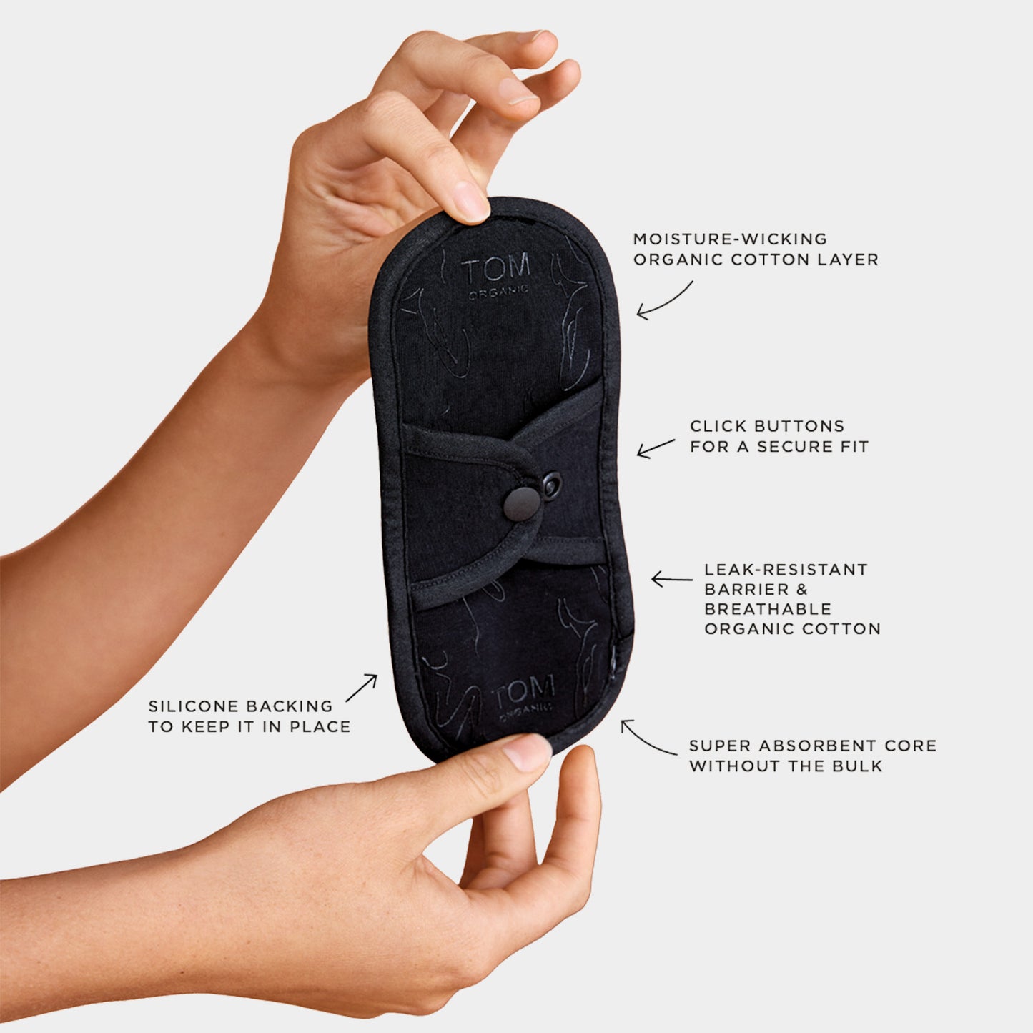 tom organic reusable liner info