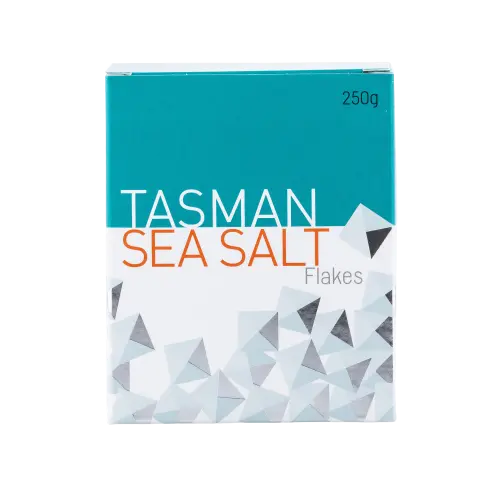 tasman sea salt, sea salt flakes, sea salt, natural, front