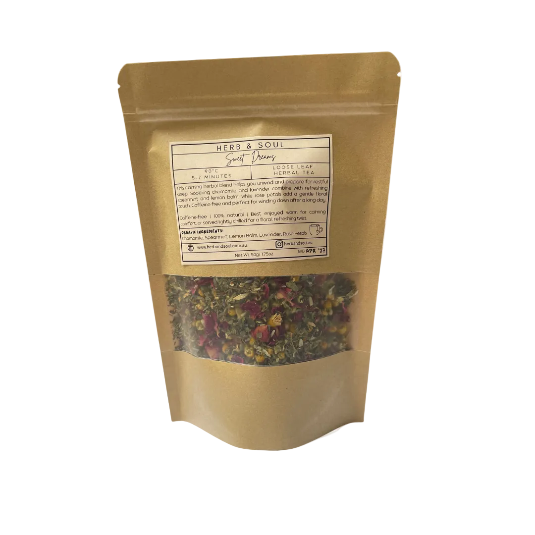 herb and soul organic sweet dream herbal tea