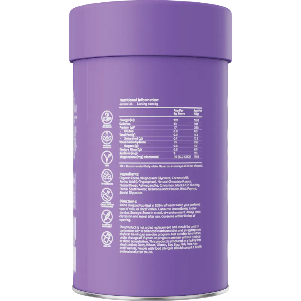 amazing oils, magnesium nightly wellness drink, back
