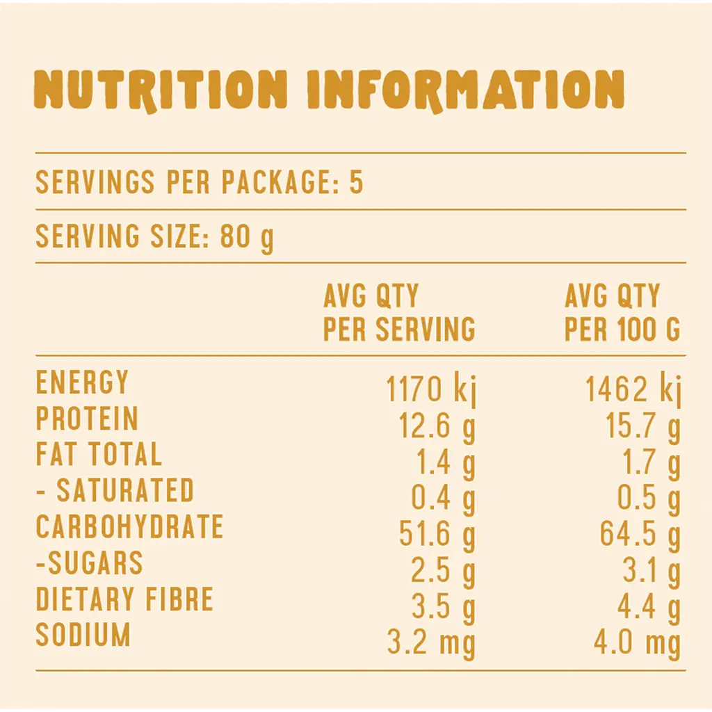 berkelo sourdough pasta, khorasan macaroni nutrition infomation