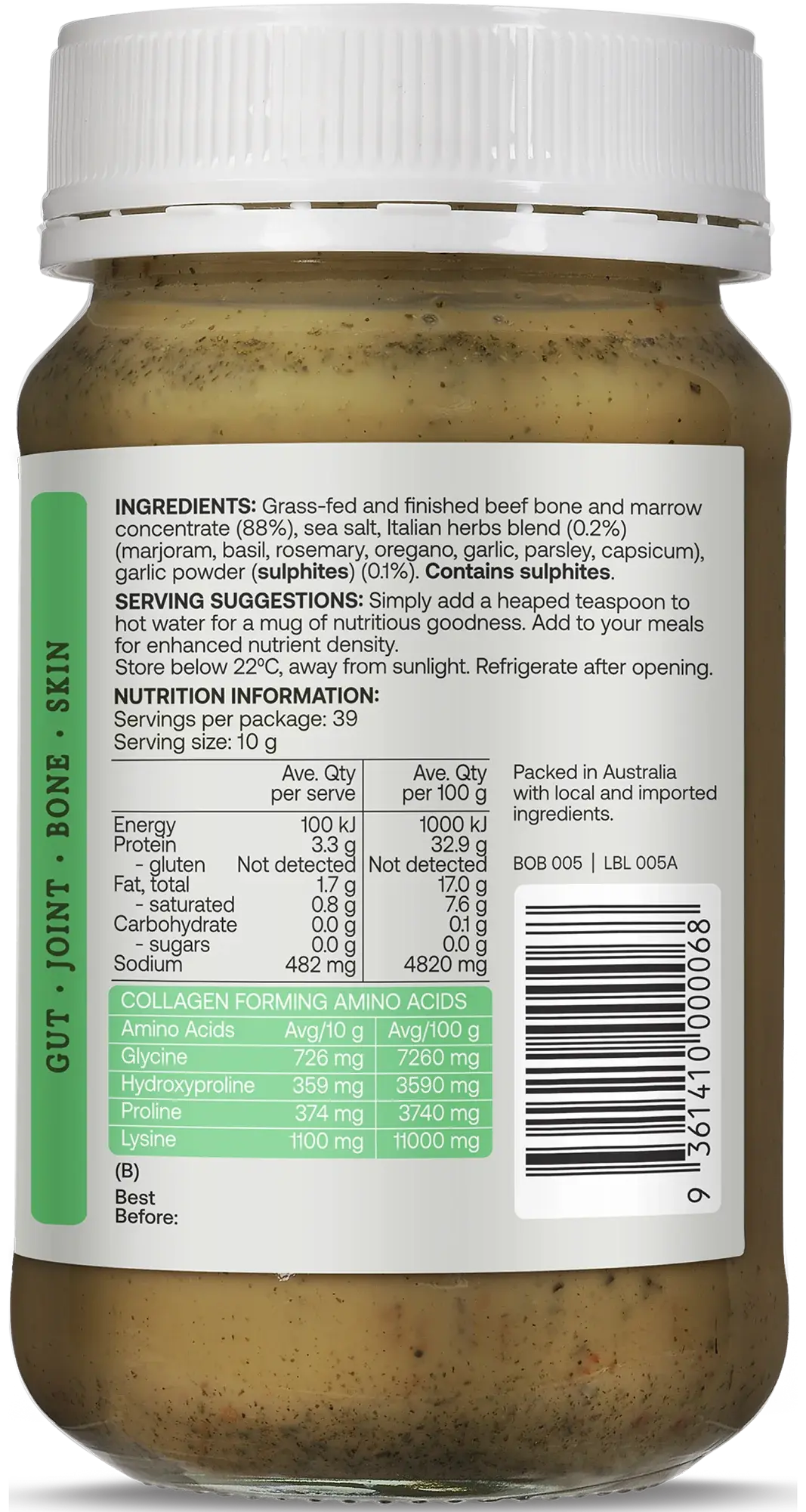 best of the bones, grass fed bone broth, grass fed and finished