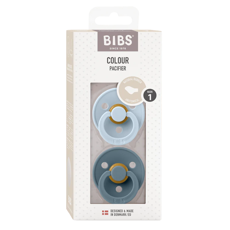 bibs Baby Blue/Petrol Anatomical, Latex 2 pack