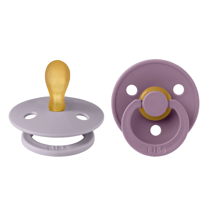 bibs colour dummies fissil grey and mauve