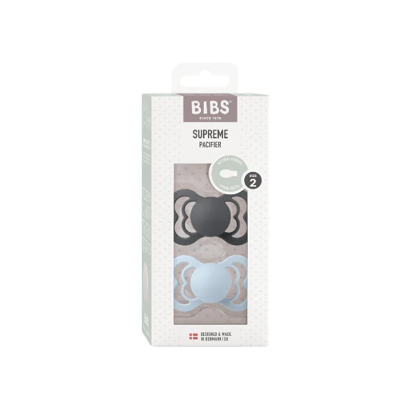BIBS Supreme Pacifier packaging on a white background