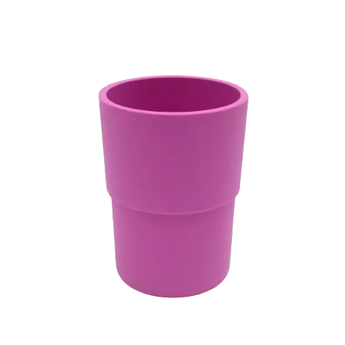 bobo & boo plant based indovidual cup in pink