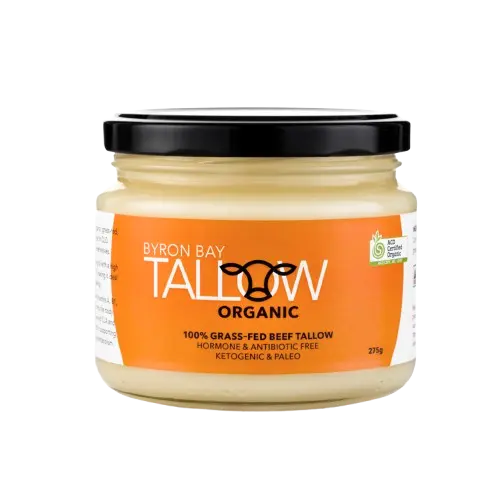 byron bay certified organic grass fed beef tallow