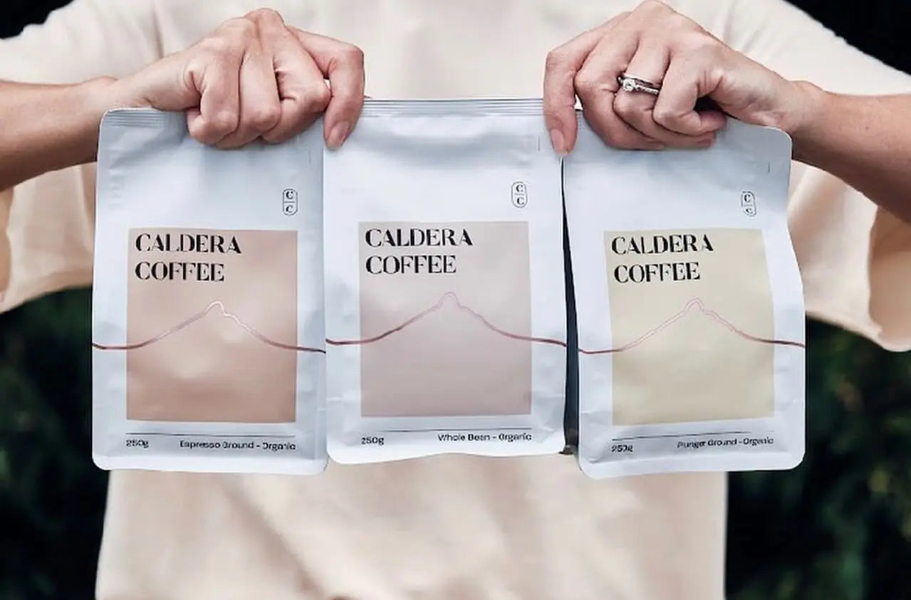 caldera organic coffee range