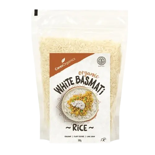 ceres organics organic white basmati rice
