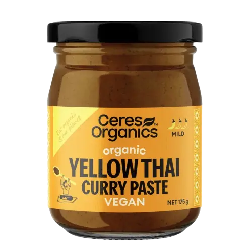 ceres organics organic yellow thai curry paste, additive free