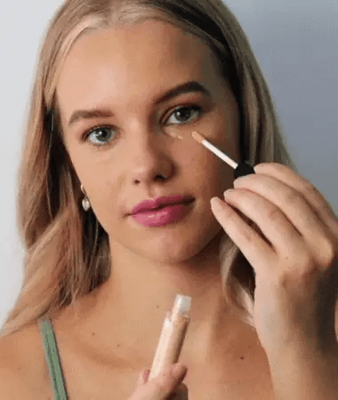 mg naturals concealer being applied video