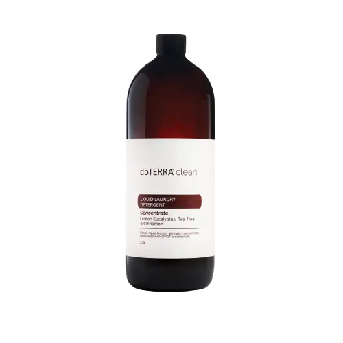 doTERRA clean liquid laundry detergent concentrate bottle