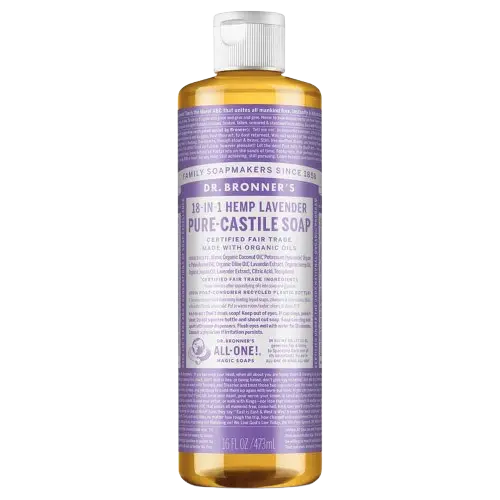 dr bronners lavender pure castile soap