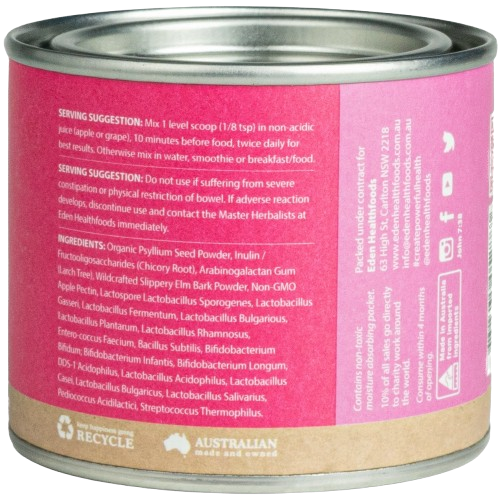 eden healthfoods ultimate biotic, pre/probiotic, back