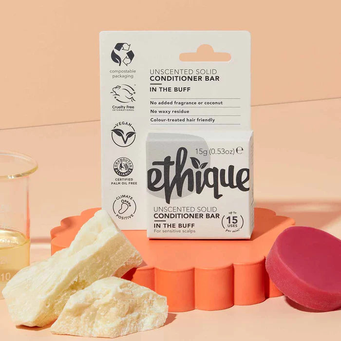 Ethique unscented solid conditioner bar with packaging