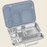 Stainless Steel 5 Compartment Bento Lunch Box Cove, opened